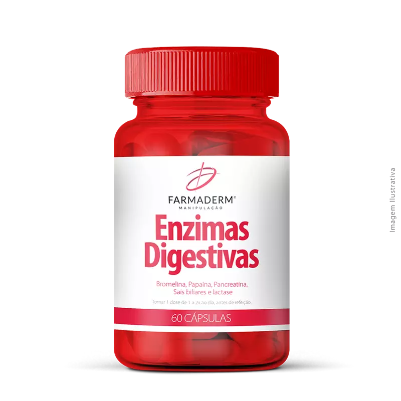 Enzimas Digestivas 500mg 60 cápsulas
